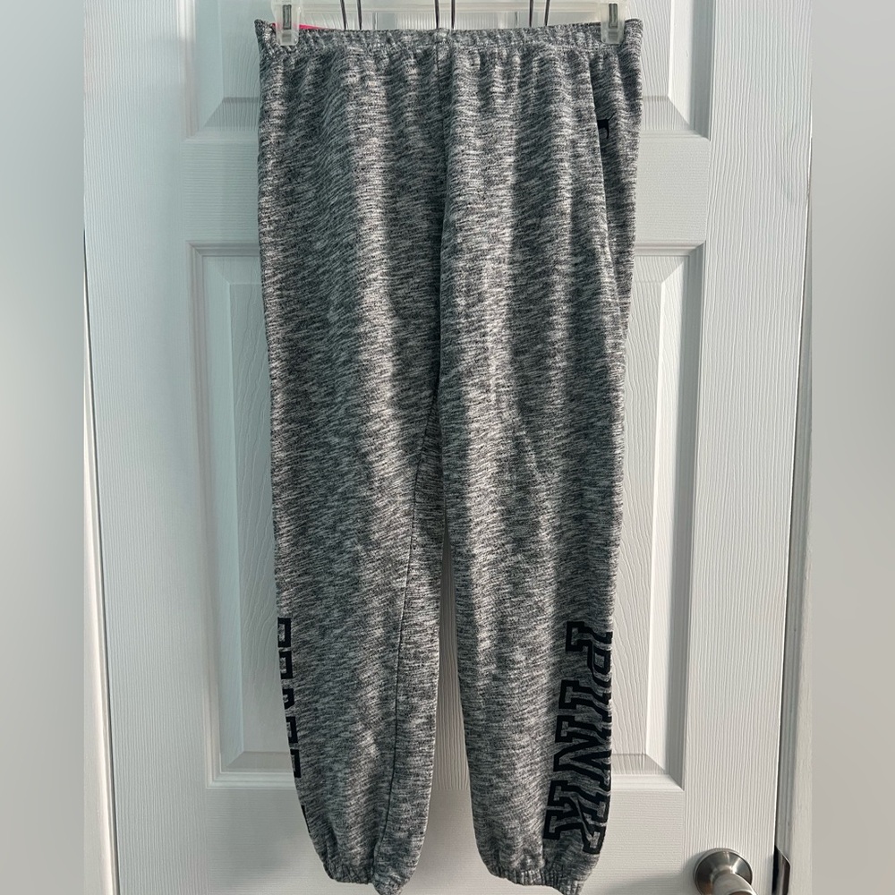 PINK Victoria’s Secret Y2K Joggers Grey Size S 100% Cotton loose fit Women
